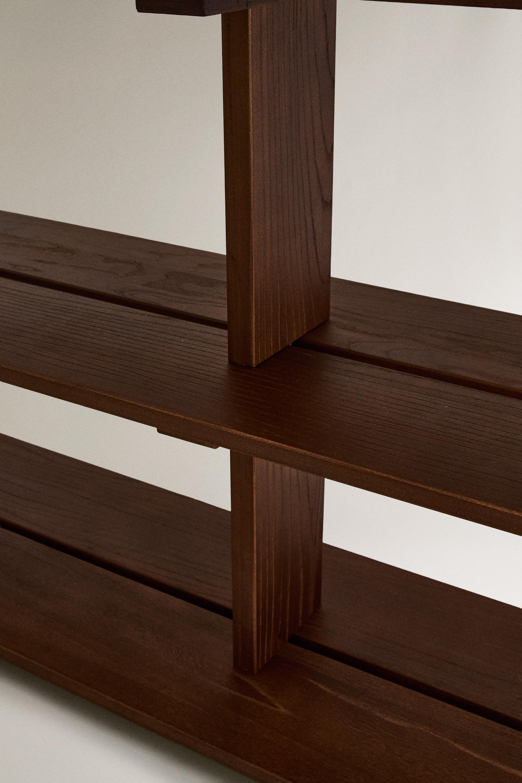 ELM WOOD SHELF WITH THREE SHELVES